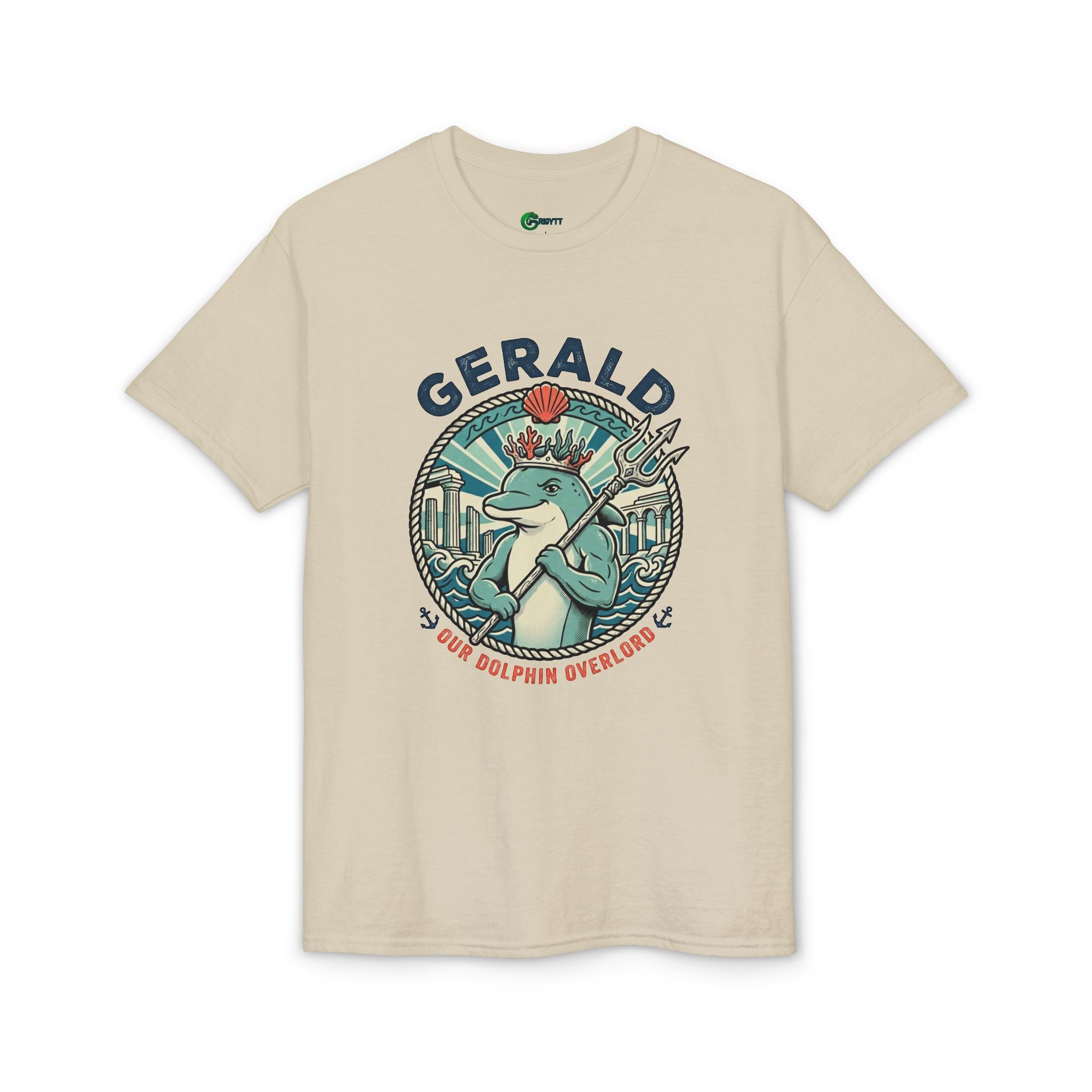 Gerald the Dolphin T-Shirt – Retro Coastal Surf Graphic Tee