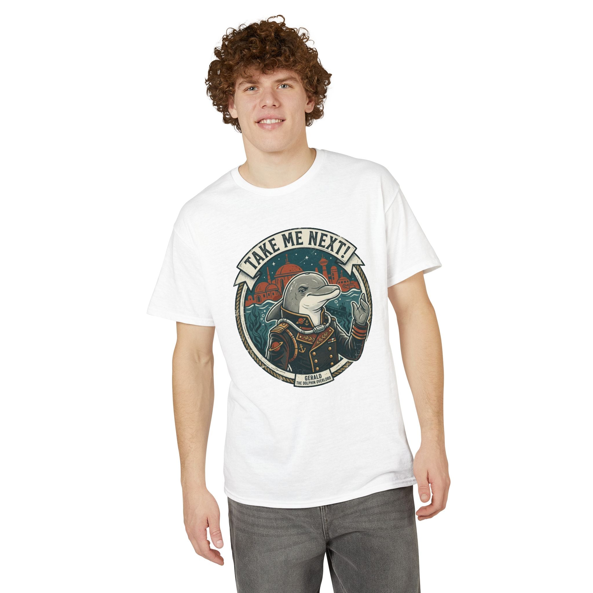 Take Me Next! Gerald the Dolphin Graphic T-Shirt