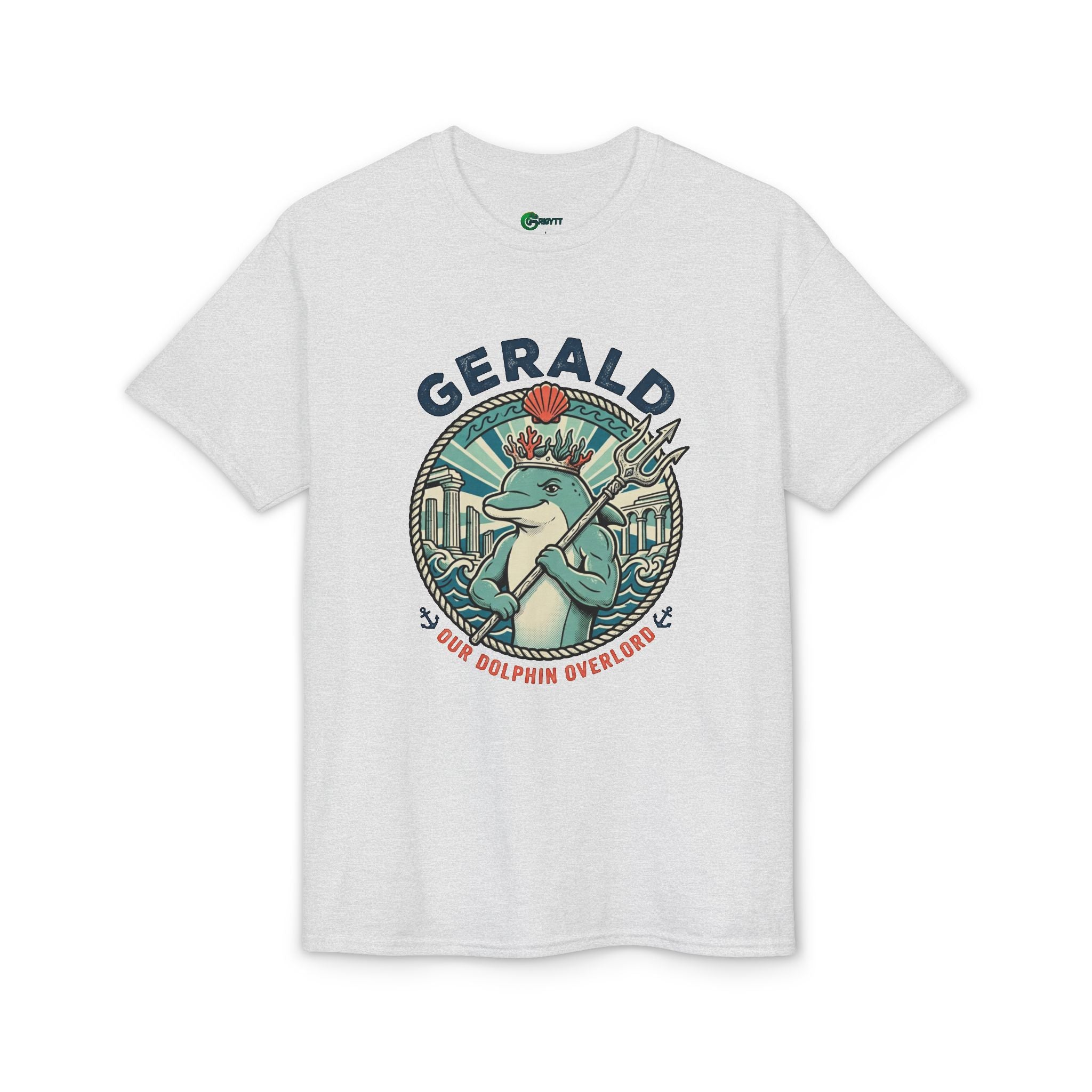 Gerald the Dolphin T-Shirt – Retro Coastal Surf Graphic Tee
