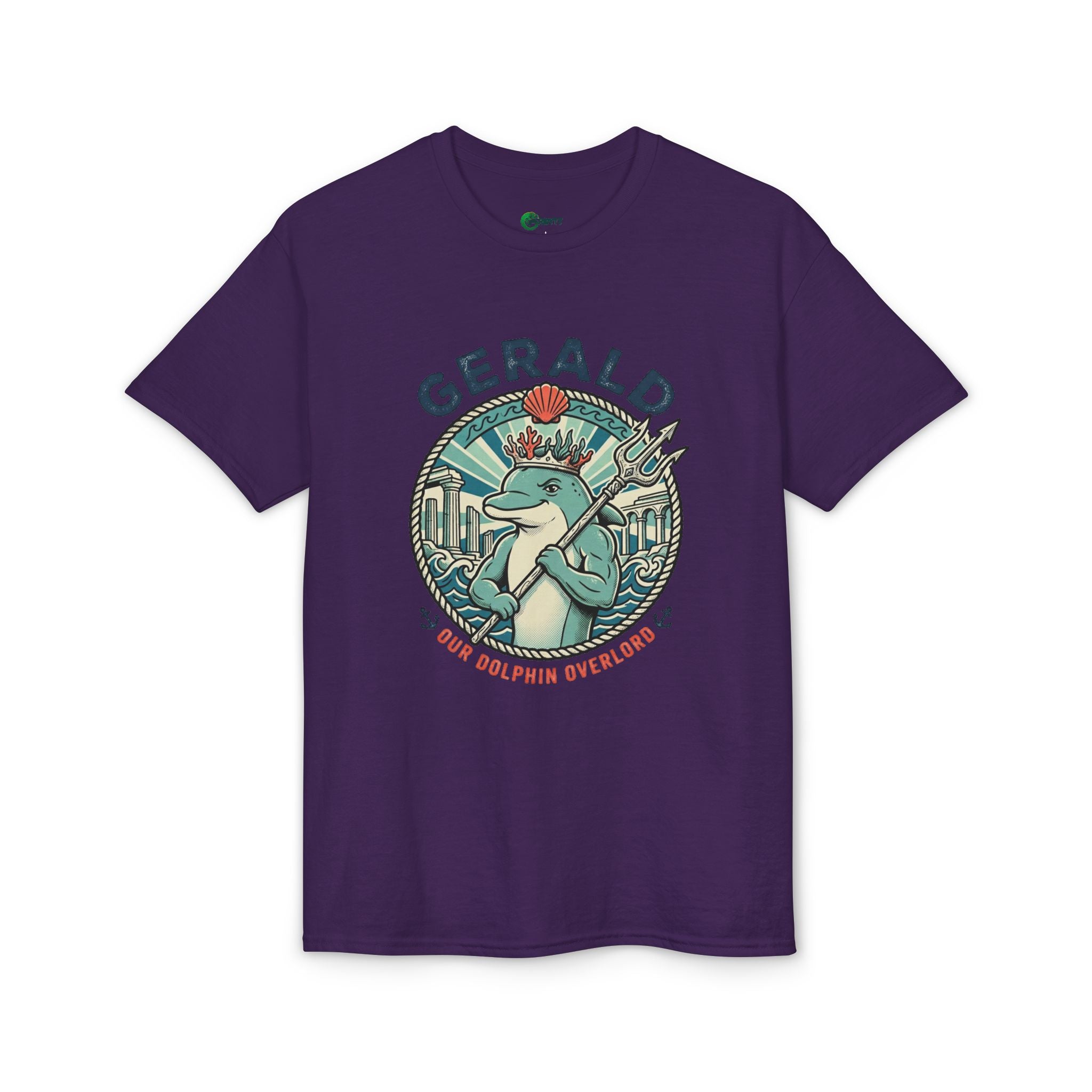 Gerald the Dolphin T-Shirt – Retro Coastal Surf Graphic Tee
