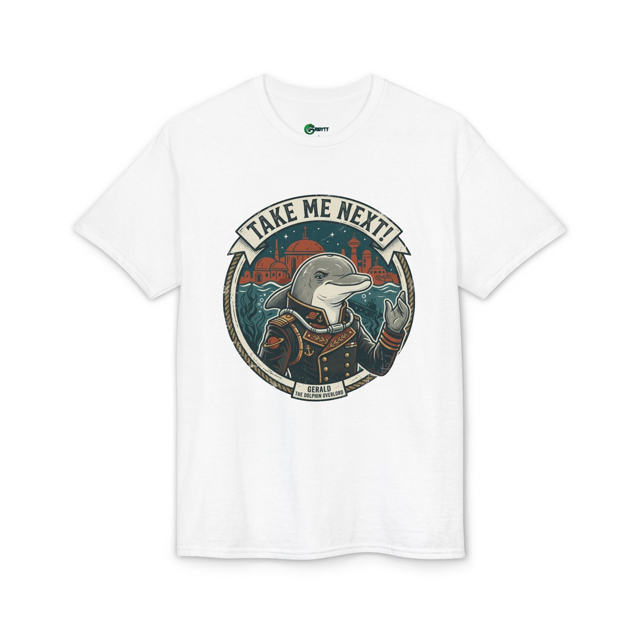 Take Me Next! Gerald the Dolphin Graphic T-Shirt
