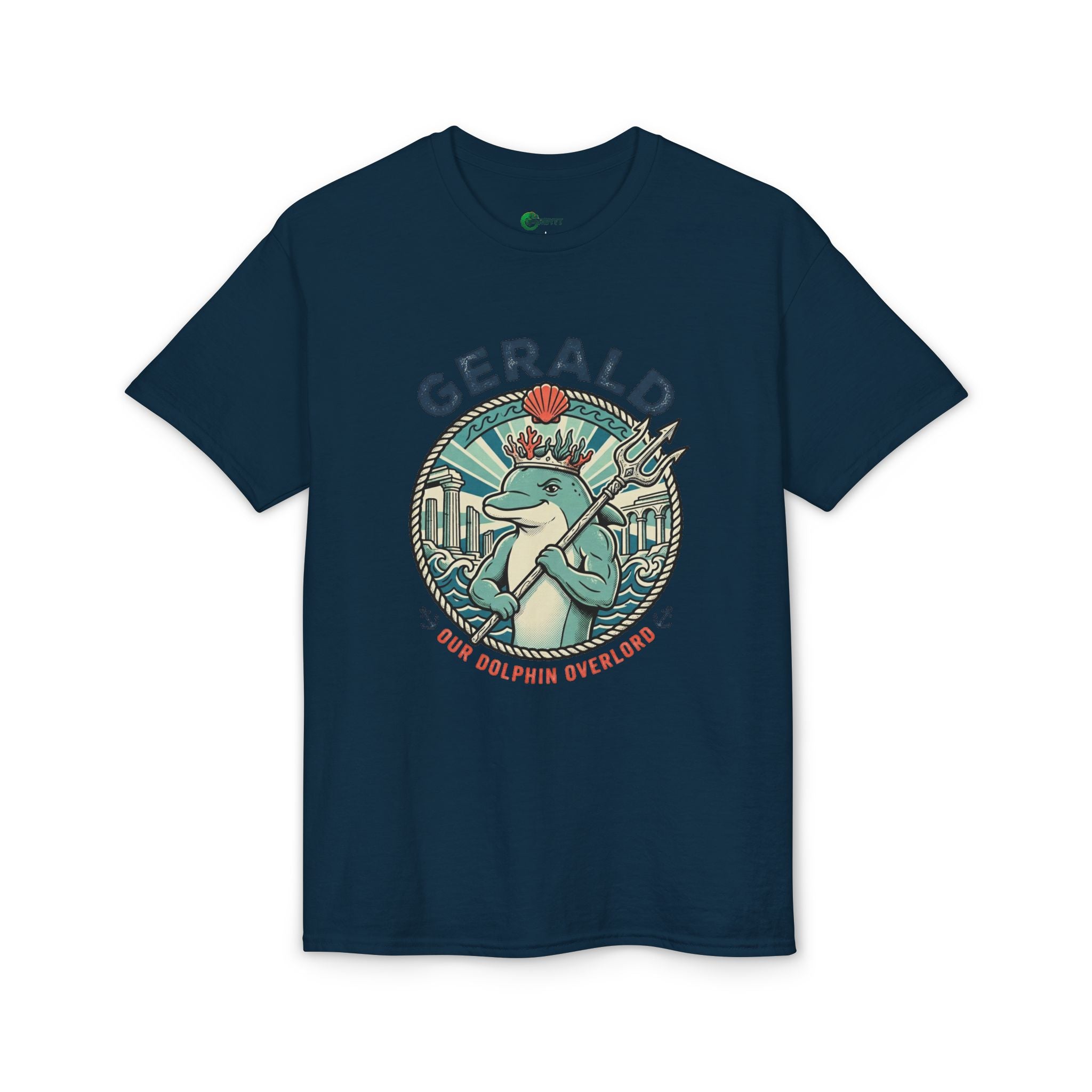 Gerald the Dolphin T-Shirt – Retro Coastal Surf Graphic Tee