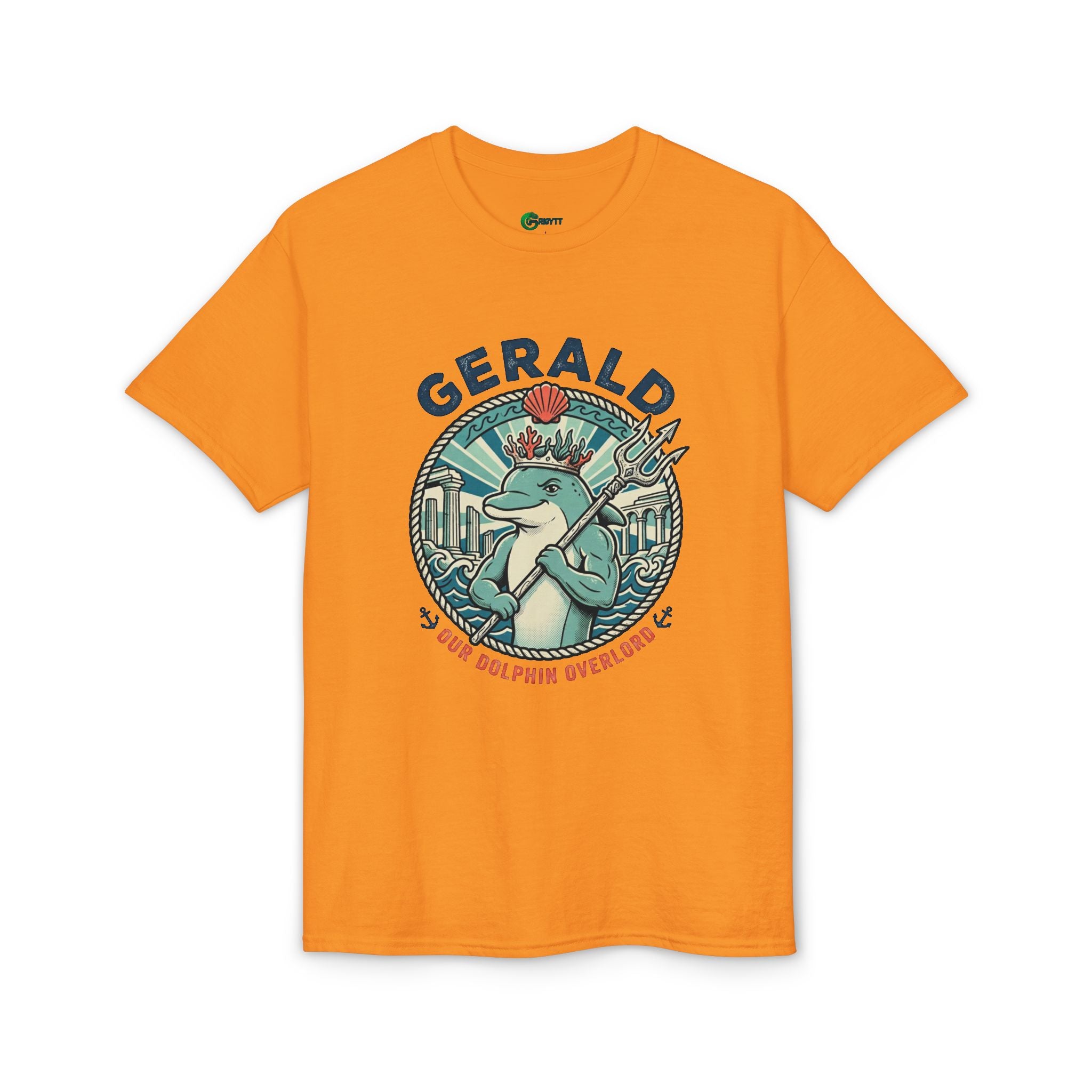 Gerald the Dolphin T-Shirt – Retro Coastal Surf Graphic Tee