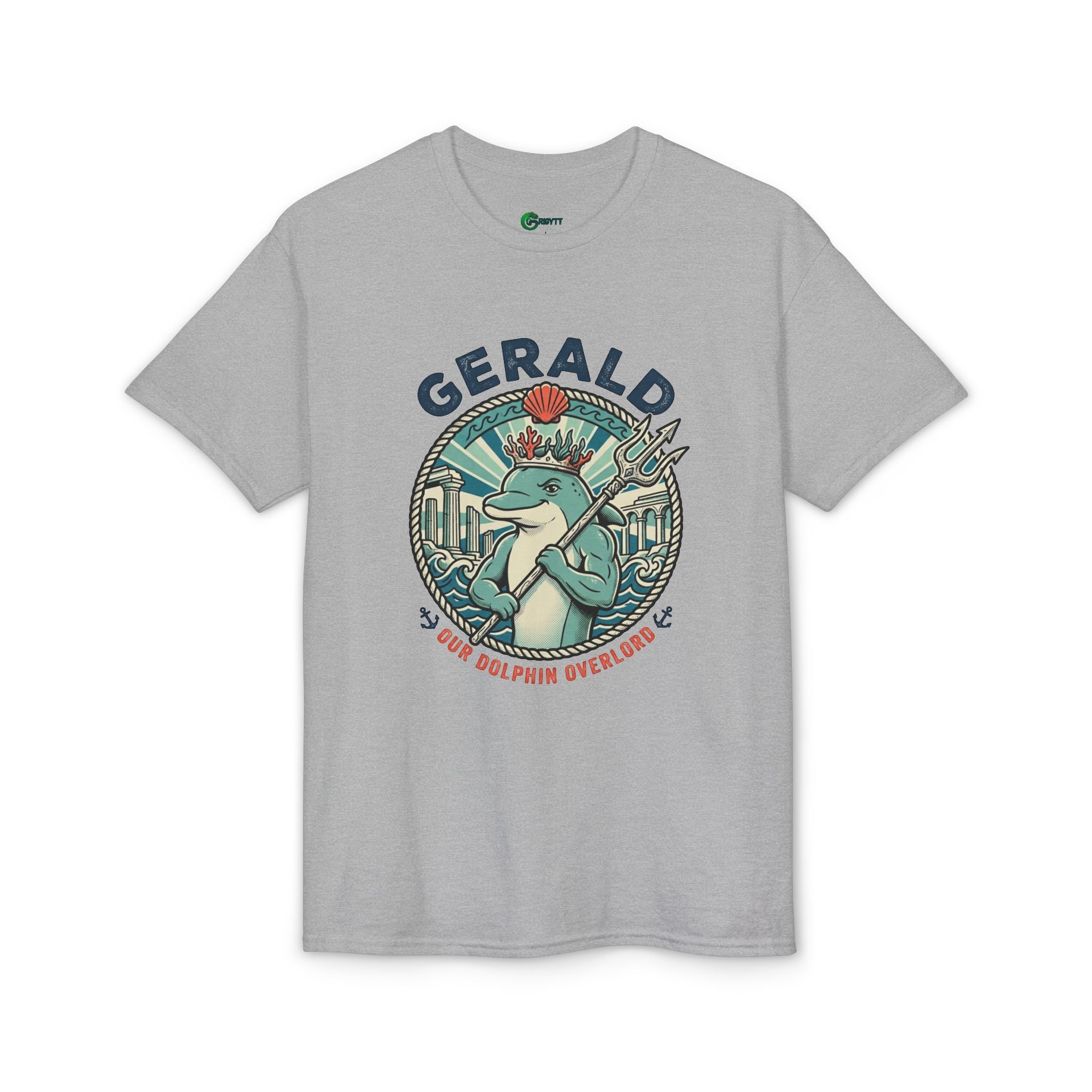 Gerald the Dolphin T-Shirt – Retro Coastal Surf Graphic Tee