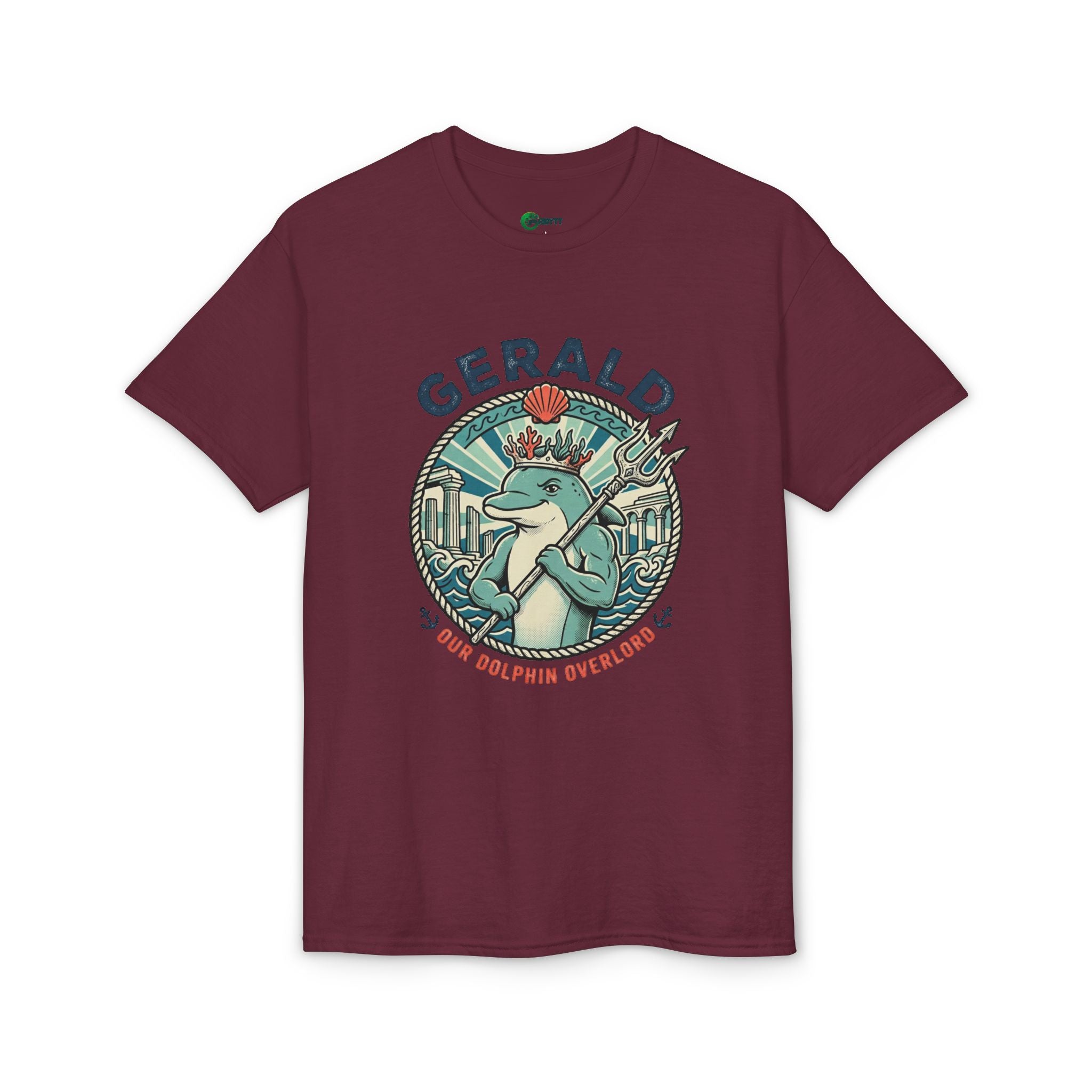 Gerald the Dolphin T-Shirt – Retro Coastal Surf Graphic Tee