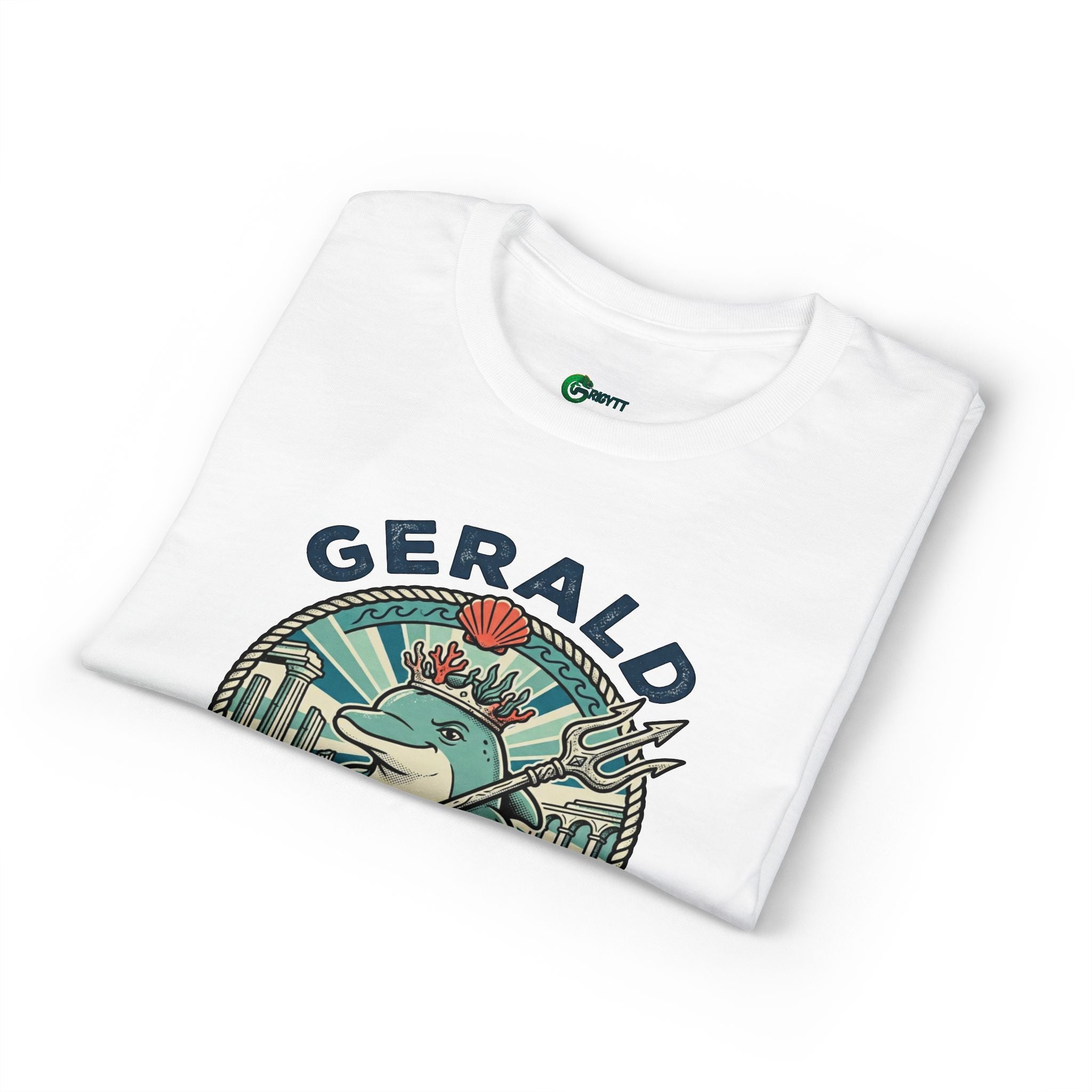 Gerald the Dolphin T-Shirt – Retro Coastal Surf Graphic Tee